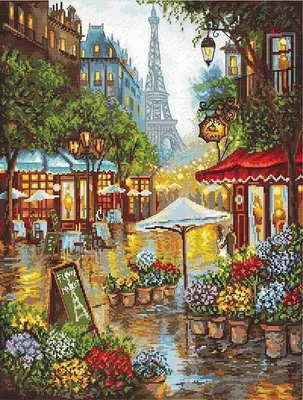Картина Пейзаж маслом \"Париж весной\" 50x60 AR160706 купить в Москве