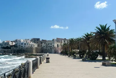 The Beautiful Waterfront of Vieste, Province of Foggia, Puglia Apulia,  Italy. Stock Photo - Image of bishopric, apulia: 172509322