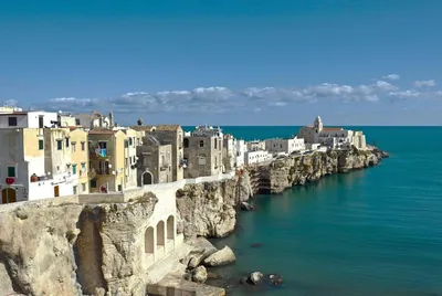 Town at the waterfront, Vieste, Gargano, Foggia Province, Puglia, Italy  Wall Art, Canvas Prints, Framed Prints, Wall Peels | Great Big Canvas