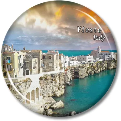 Vieste, Italy - 29 June 2016: View At The Coast Of Vieste On Puglia, Italy.  Stock Photo, Picture and Royalty Free Image. Image 61174666.