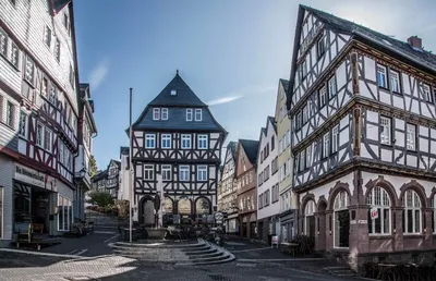 Town Wetzlar at dusk, Germany Stock Photo - Alamy