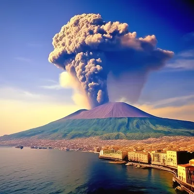 вулкан Везувий - онлайн-пазл