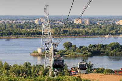 Виды Нижнего Новгорода. Часовая башня Нижегородского Кремля