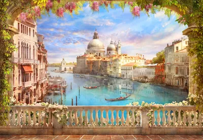 Картина по номерам \"Вид с моста Венеции\"