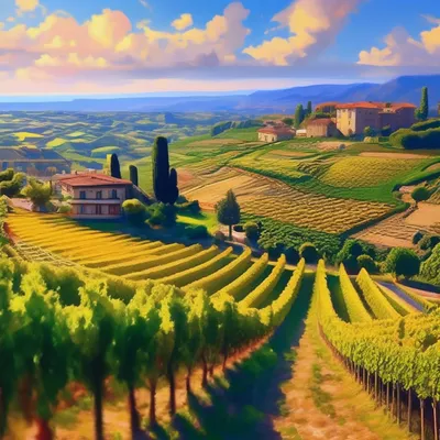 виноградники Италии Piedmont Стоковое Фото - изображение насчитывающей  итальянско, туризм: 18982218