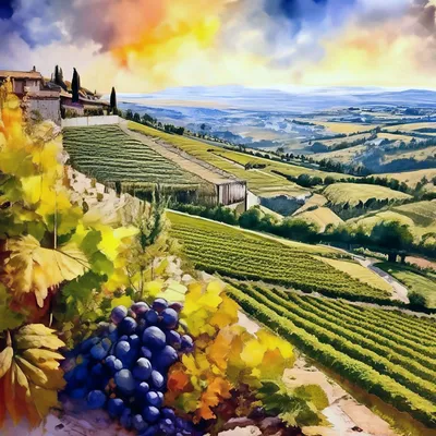 Вятские картины на холсте \"Италия деревья виноградники\" на подрамнике /  декор для дома / интерьер / на стену | AliExpress