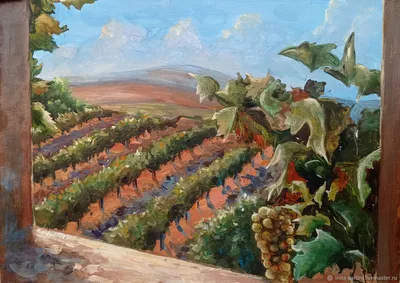 Картина Италия, пейзажи Тосканы, картина виноградники маслом на холсте в  интернет-магазине Ярмарка Мастеров по цене 8000 ₽ – DJT43RU | Картины,  Ставрополь - доставка по России