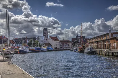 Premium Photo | The old hansa harbor of wismar germany