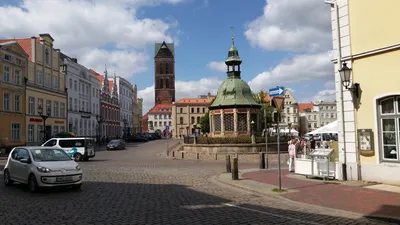 Wismar, Germany stock photo. Image of center, baltic - 93282148