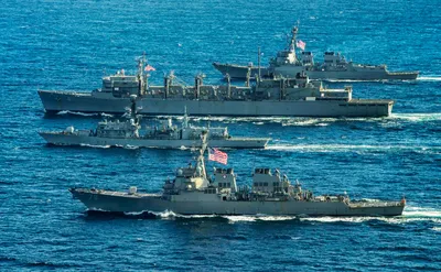 ВМС США опубликовали фото эскадры НАТО в Баренцевом море — РБК