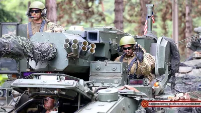 Военная техника армии США в Риге | РИА Новости Медиабанк