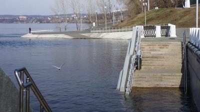 Река Волга в России, самаре Стоковое Изображение - изображение  насчитывающей сезон, панорама: 42520661