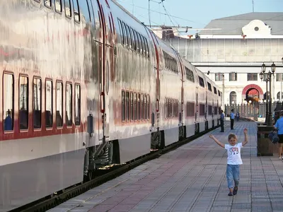 Запуск нового двухэтажного поезда сообщением Москва - Воронеж | РИА Новости  Медиабанк