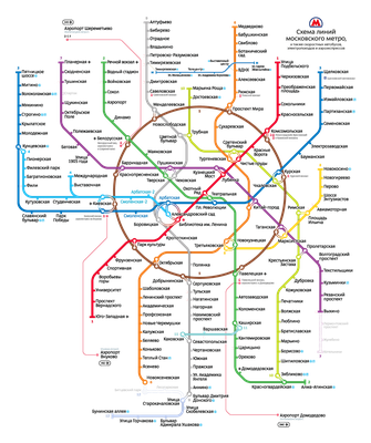 Создание схемы линий Московского метро 3.0