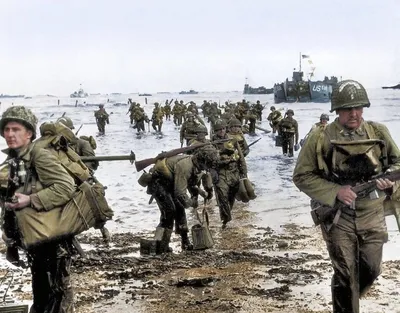 Годовщина высадки союзников в Нормандии: расцвеченные фото и