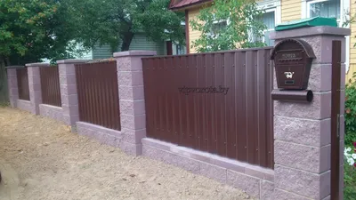 Купить забор из металлопрофиля в Минске | Заборы из металлоштакетника по  низким ценам