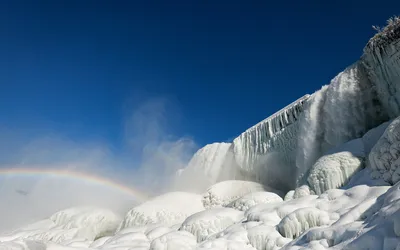Ниагарский водопад «замерз» из-за холодов - Газета.Ru