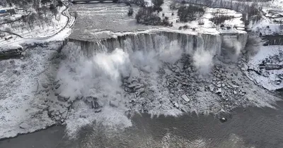 Ниагарский водопад замерз из-за холодов – фото и видео - 23.02.2021,  Sputnik Беларусь