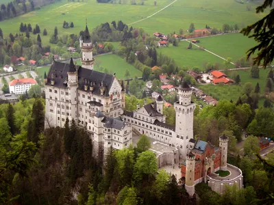 Замок в Германии нойшванштайн фото фотографии