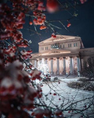 Зимняя Москва. Заснеженный Петровский переулок. | Пикабу