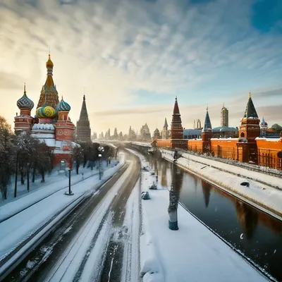 Декабрьская заснеженная Москва…