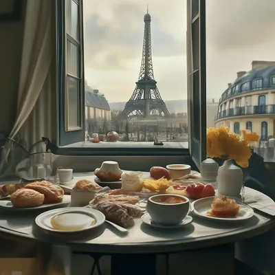 Завтрак В Париже — стоковые фотографии и другие картинки Париж - Франция -  Париж - Франция, Франция, Круассан - iStock