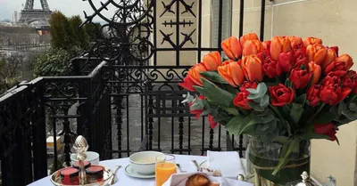 Завтрак в Париже фото фотографии