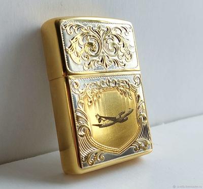 Оригинальная зажигалка Zippo \"Сокол\" купить по цене 16900 руб. в  интернет-магазине «Златикс»