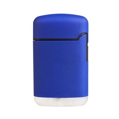 Зажигалка Zenga, турбо, многоразовая, синяя с логотипом купить в Красноярске  (G-5643.40)