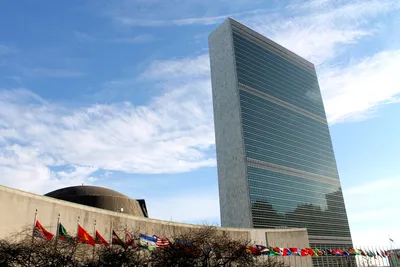 Здание ООН в Нью-Йорке редакционное фотография. изображение насчитывающей  обще - 159910427