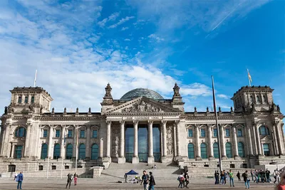 Здание Рейхстага В Берлине Германия — стоковые фотографии и другие картинки  Bundestag - Bundestag, Архитектура, Берлин - iStock