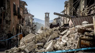 Землетрясение в Италии фото