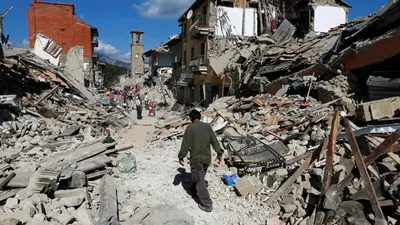 Половина деревни исчезла» — землетрясение в Италии в фотографиях