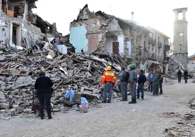 Землетрясение в Италии: до и после
