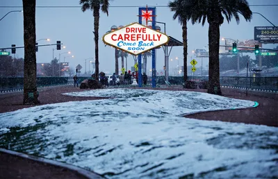 Let it snow: в Лас-Вегасе и Лос-Анджелесе выпал снег | РБК Стиль