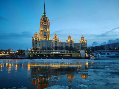Зима в Москве | Пикабу