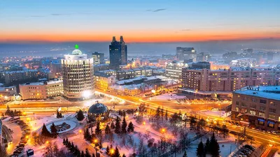 Зима в Новосибирске фото