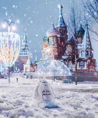 Зимняя Москва» картина Шуберт Альбины (бумага, акварель) — купить на  ArtNow.ru