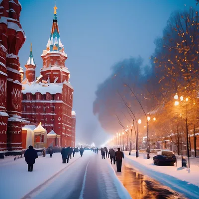 Зимняя Москва» — создано в Шедевруме