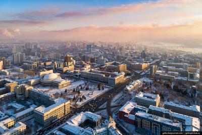 Зимний Новосибирск с высоты | STENA.ee