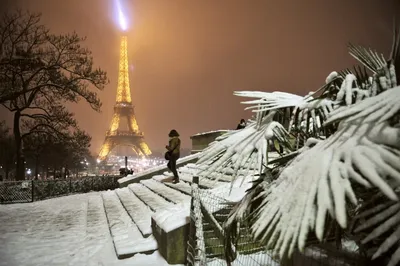 Зимний Париж,вечер,в стиле Евгения…» — создано в Шедевруме