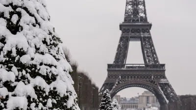 Зимний Париж: Великолепные снежные виды | Париж в снегу Фото №1368903  скачать