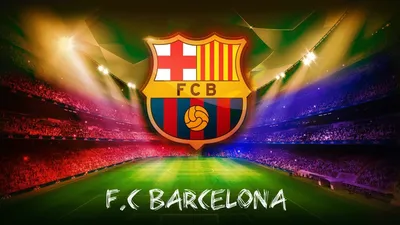 Наклейка Логотип FC Barcelona 15x15 Черный